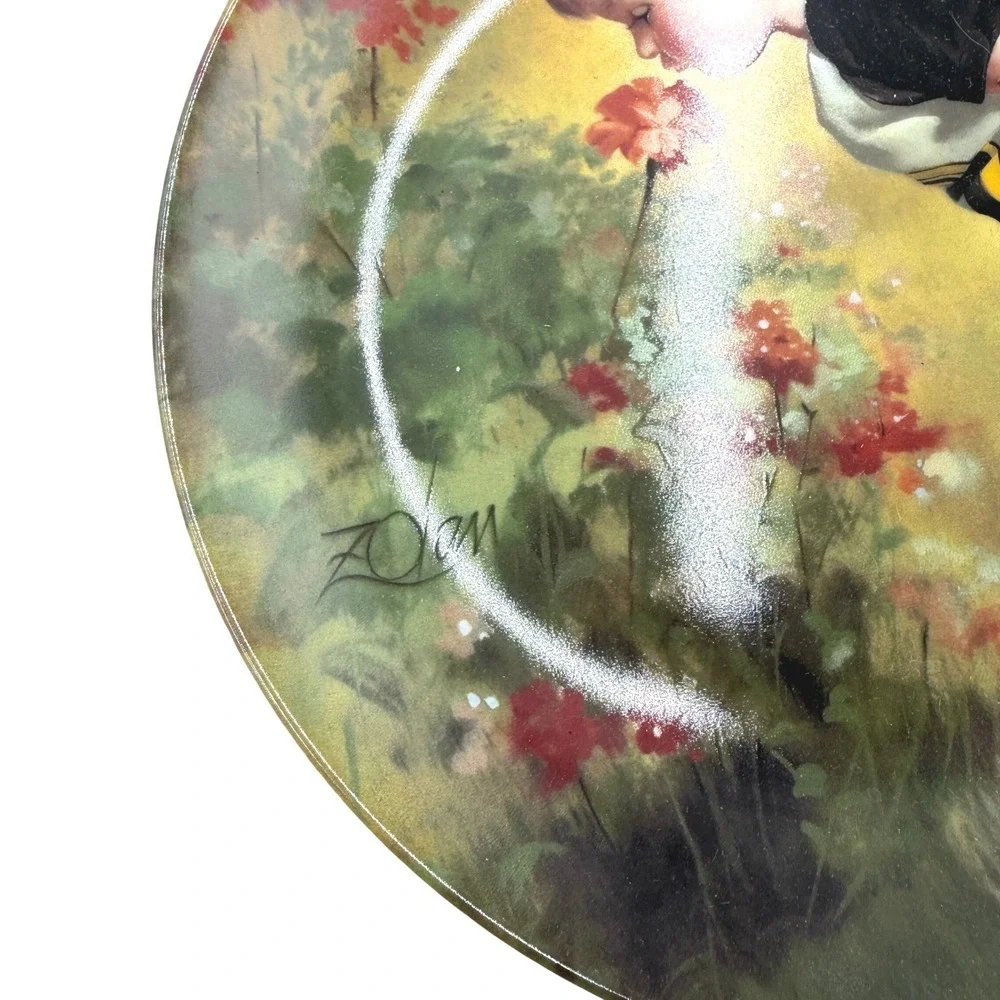 Donald Zolan The Little Gardener 1983 Collector Plate Wonder of Childhood‎ 7.5